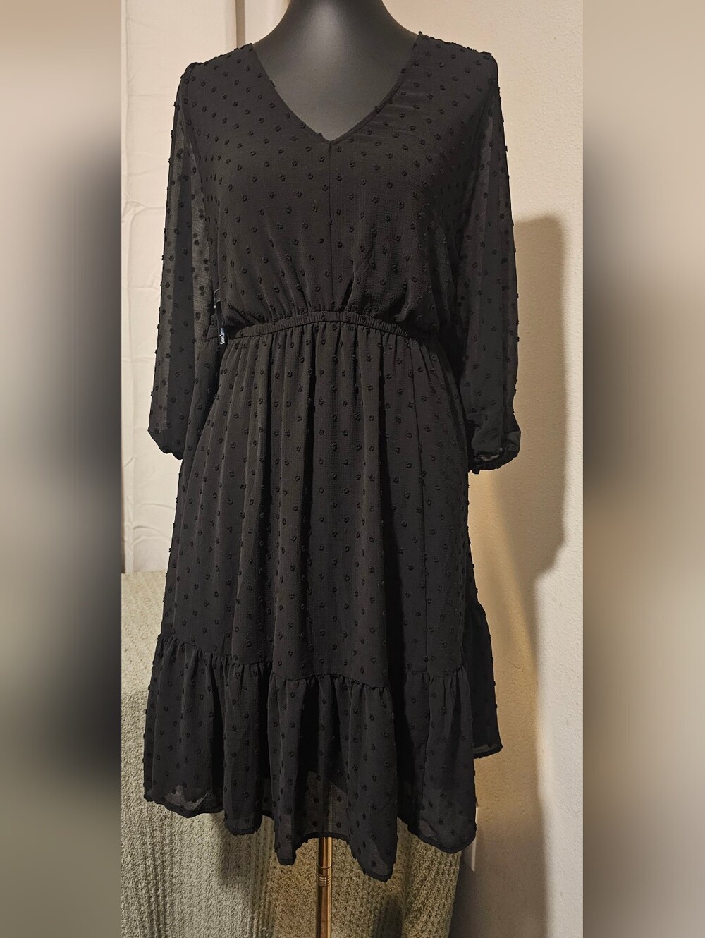 NWT! Torrid Mini Clip Dot Babydoll Dress - Size 00